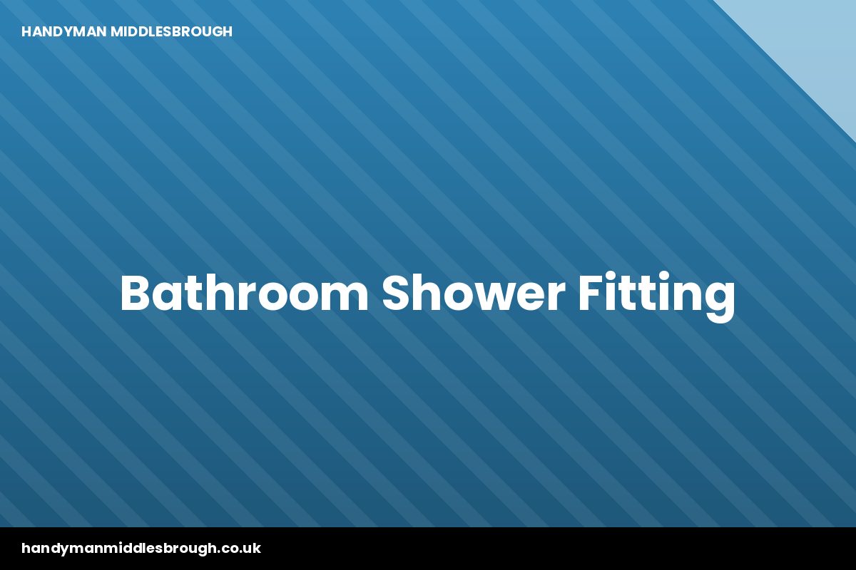 New shower enclosure fitted in Middlesbrough