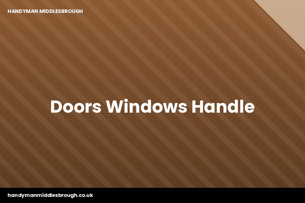 uPVC door handle replacement