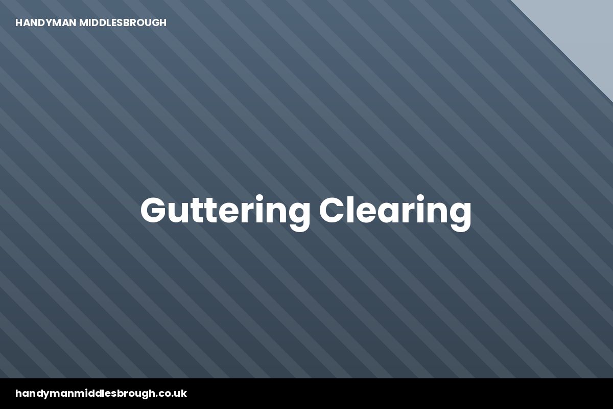 Cleaning leaves from blocked guttering