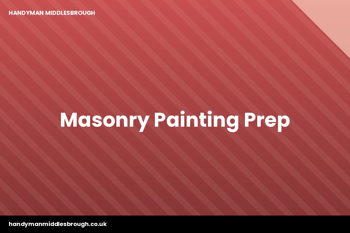 Surface preparation before masonry painting